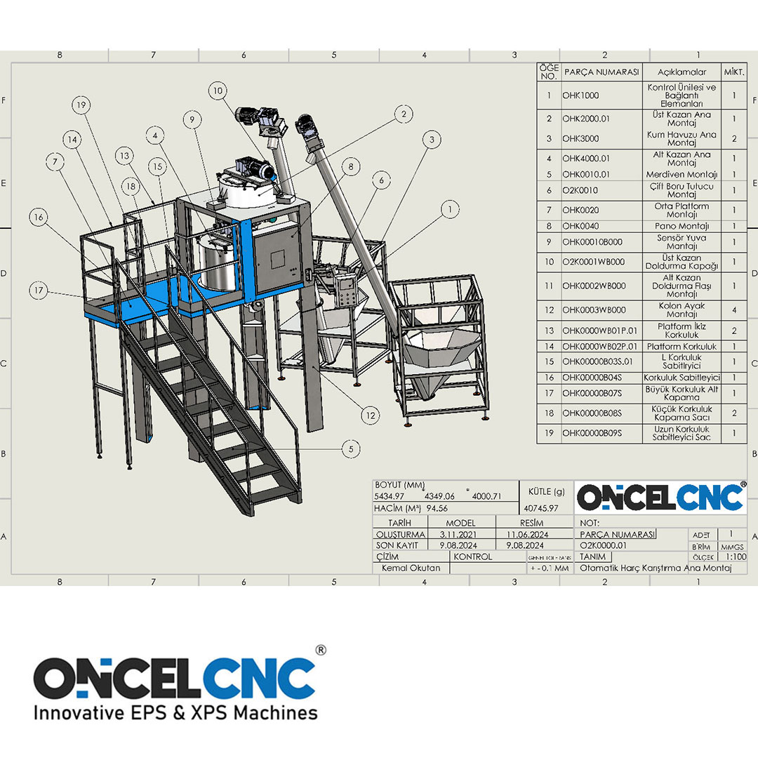 AUTOMATIC MORTAR MIXING MACHINE WITH 2 SCREW (MX OM2) strofoam